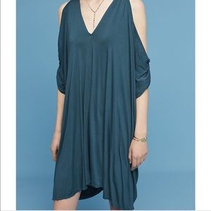 Talia open shoulder cocoon dress Anthropologie XS